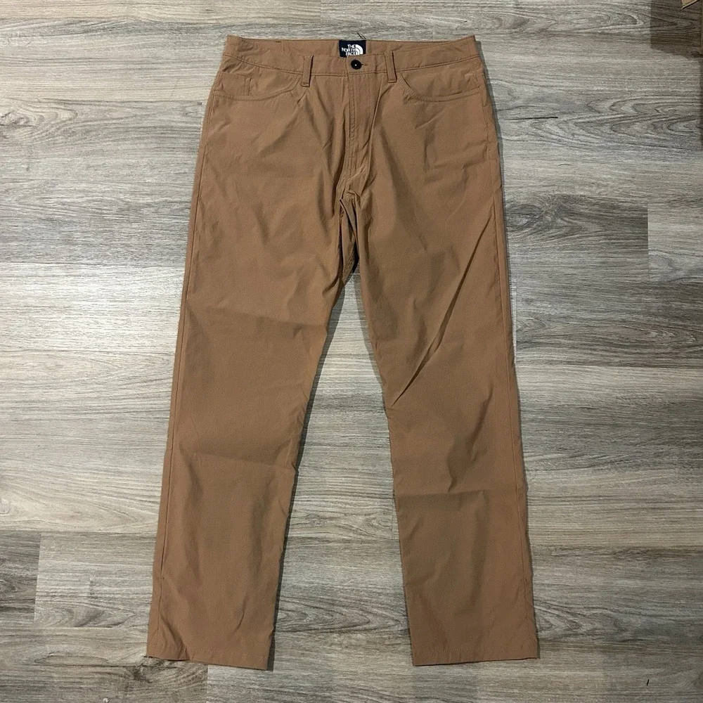 The North Face Khaki Sprag 5-Pocket Nylon Blend Pants Men's Size 34X32 NF0A3BE3